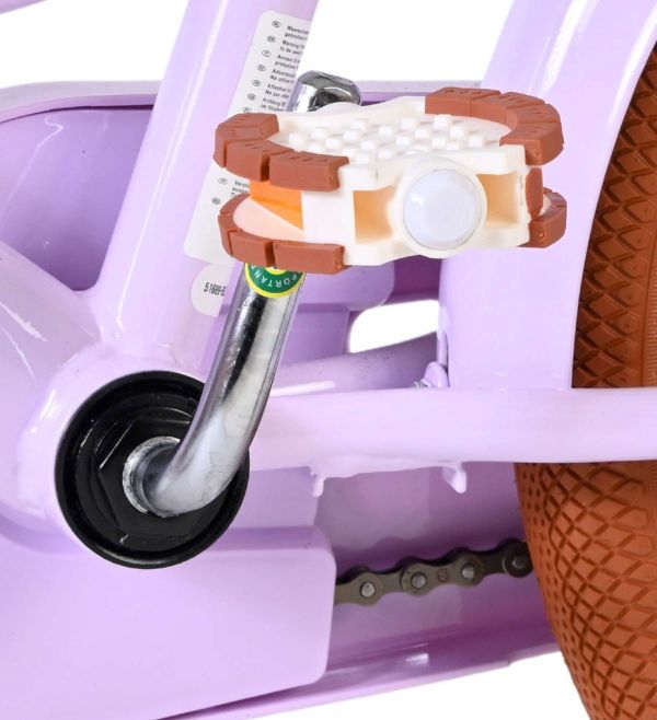 Volare Ashley Kinderfiets - Meisjes - 16 inch - Lila - Twee Handremmen