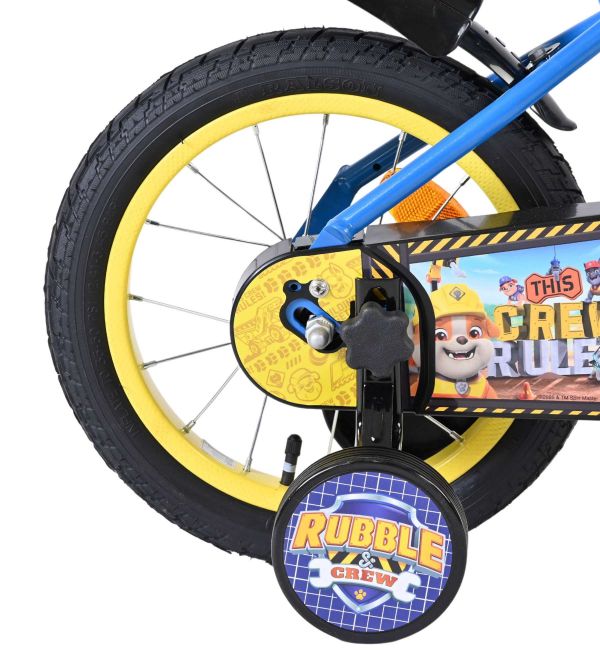 Paw Patrol -Rubble & Crew - Kinderfiets - Jongens - 14 inch - Blauw