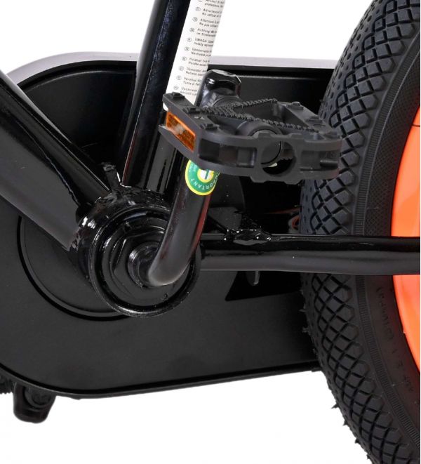 Volare Strike Kinderfiets - Jongens - 14 inch - Zwart Oranje - Twee handremmen