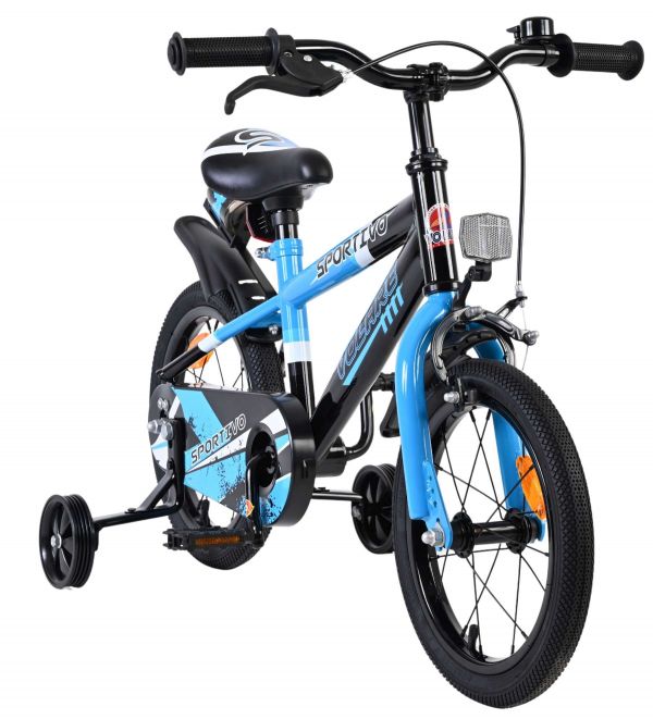 Volare Sportivo Kinderfiets - Jongens - 14 inch - Blauw Zwart