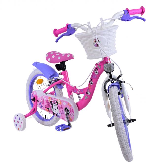Disney Minnie Kinderfiets - Meisjes - 16 inch - Roze - Twee handremmen Disney Minnie Kinderfiets - Meisjes - 16 inch - Roze - Twee handremmen