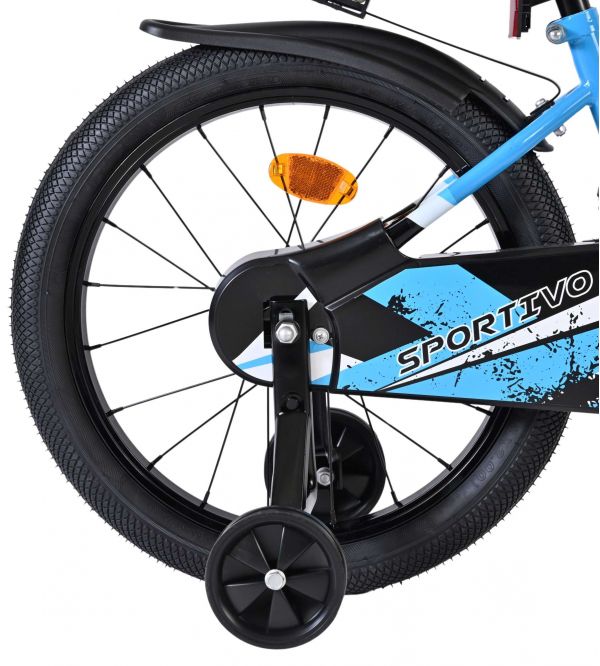 Volare Sportivo Kinderfiets - Jongens - 18 inch - Blauw Zwart