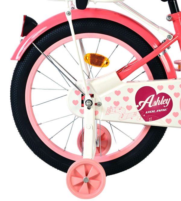 Volare Ashley Kinderfiets - Meisjes - 18 inch - Roze/Rood