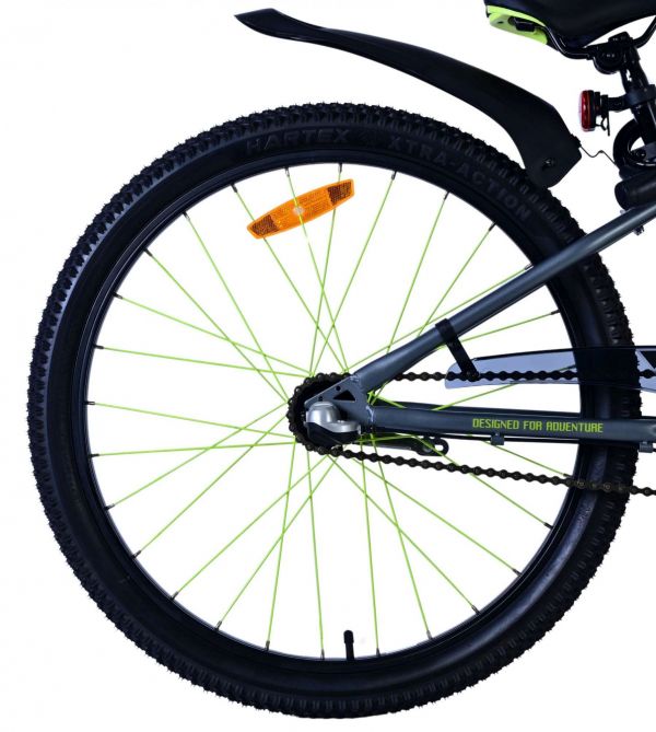 Volare Rocky Kinderfiets - 24 inch - Groen - Shimano Nexus 3 versnellingen