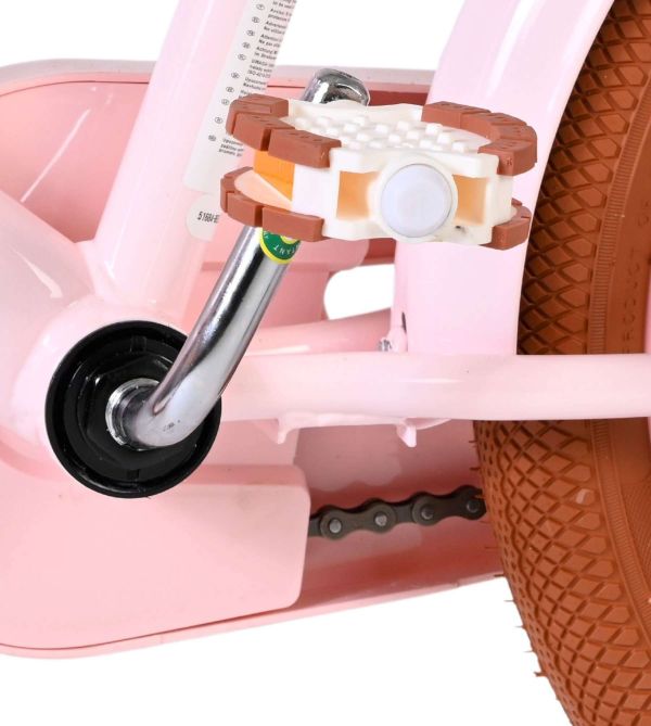 Volare Ashley Kinderfiets - Meisjes - 16 inch - Roze - Twee Handremmen