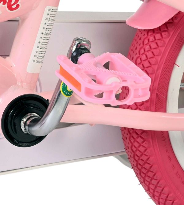 Volare Unicorn Kinderfiets - Meisjes - 12 inch - Roze - Twee handremmen