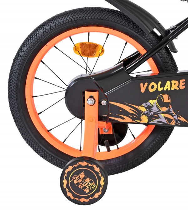 Volare Strike Kinderfiets - Jongens - 16 inch - Zwart Oranje