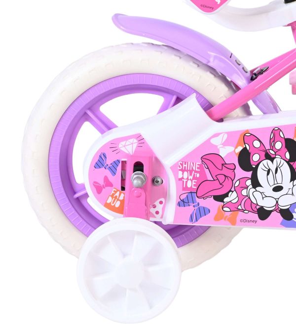 Disney Minnie Kinderfiets - Meisjes - Mag Wheels - 12 inch - Roze