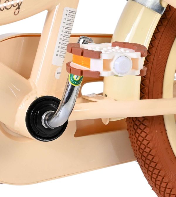 Volare Ashley Kinderfiets - Meisjes - 14 inch - Creme