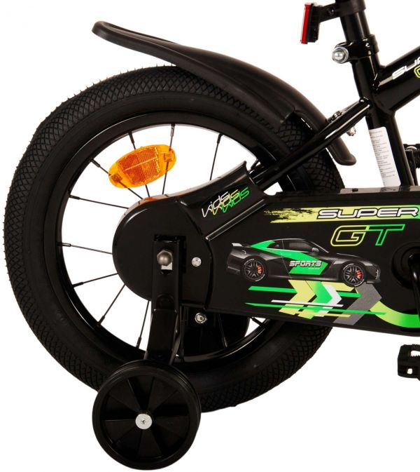 Volare Super GT Kinderfiets - Jongens - 14 inch - Groen - Twee handremmen