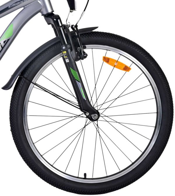 Volare Cross Kinderfiets - Jongens - 24 inch - donker Grijs Volare Cross Kinderfiets - Jongens - 24 inch - donker Grijs