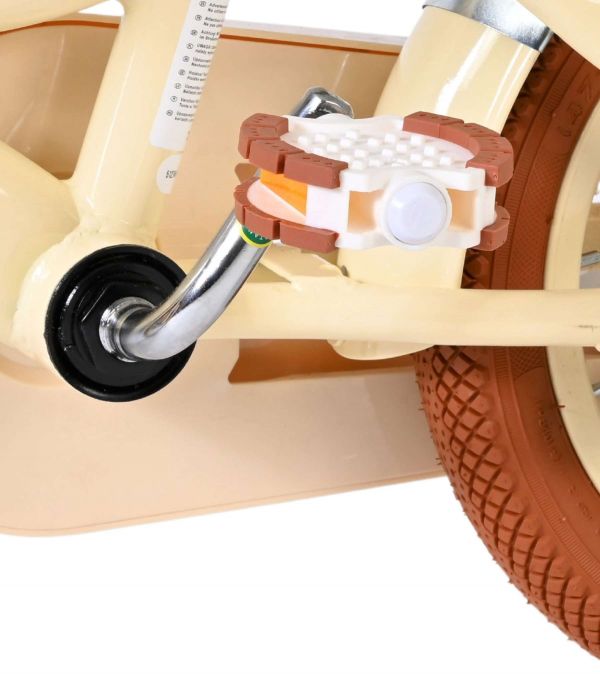 Volare Ashley Kinderfiets - Meisjes - 12 inch - Creme