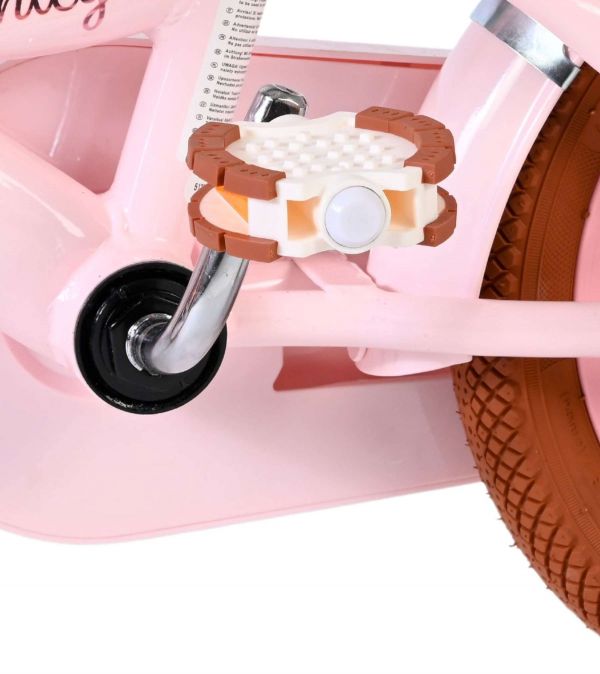 Volare Ashley Kinderfiets - Meisjes - 12 inch - Roze - Twee handremmen