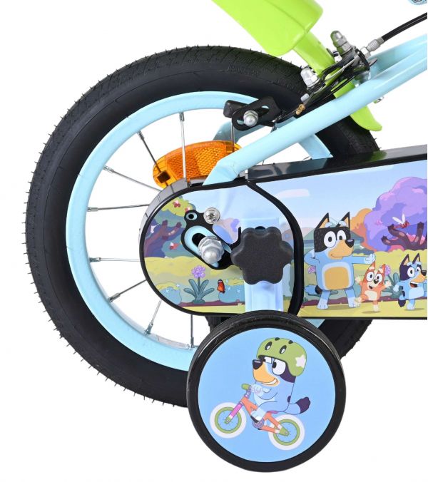 Bluey Kinderfiets - Uni - 12 inch - Lichtblauw - Twee handremmen
