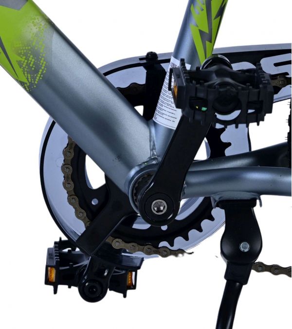 Volare Rocky Kinderfiets - 20 inch - 7 speed - Groen/Grijs