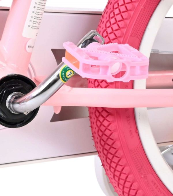 Volare Unicorn Kinderfiets - Meisjes - 14 inch - Roze - Twee Handremmen