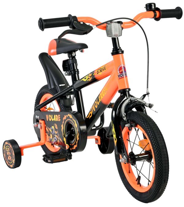 Volare Strike Kinderfiets - Jongens - 12 inch - Zwart Oranje
