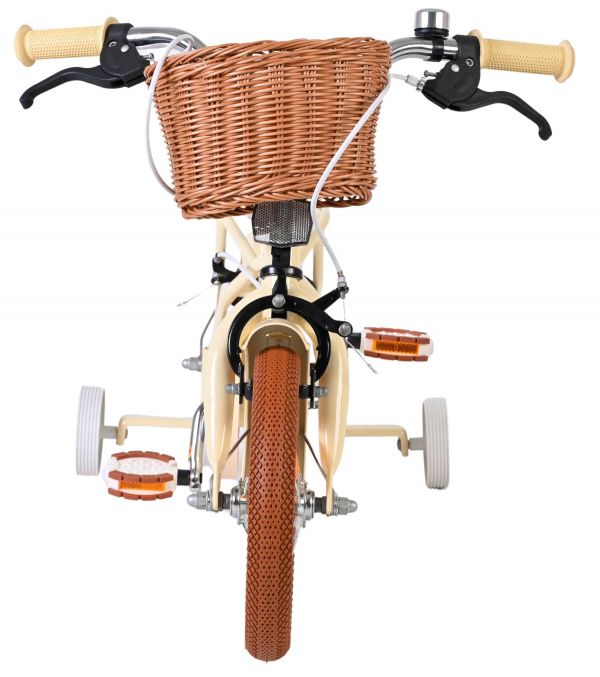 Volare Ashley Kinderfiets - Meisjes - 12 inch - Creme - Twee handremmen