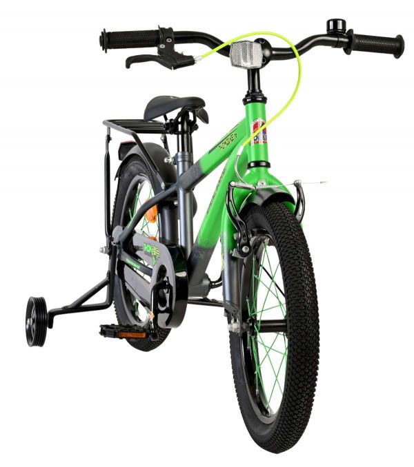 Volare Thombike Kinderfiets - Jongens - 16 inch - Groen Grijs