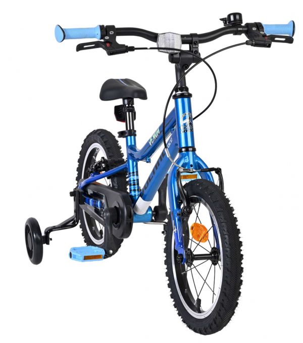 Volare Venom Kinderfiets - Jongens - 14 inch - Blauw - Twee handremmen