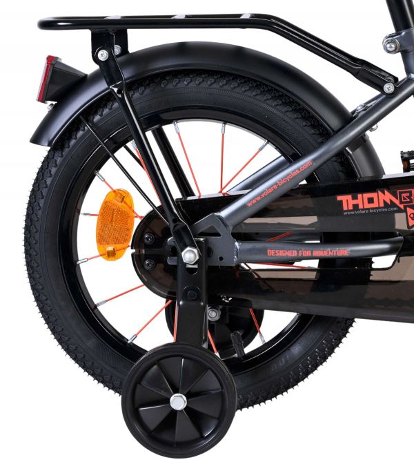 Volare Thombike Kinderfiets - Jongens - 14 inch - Oranje Grijs