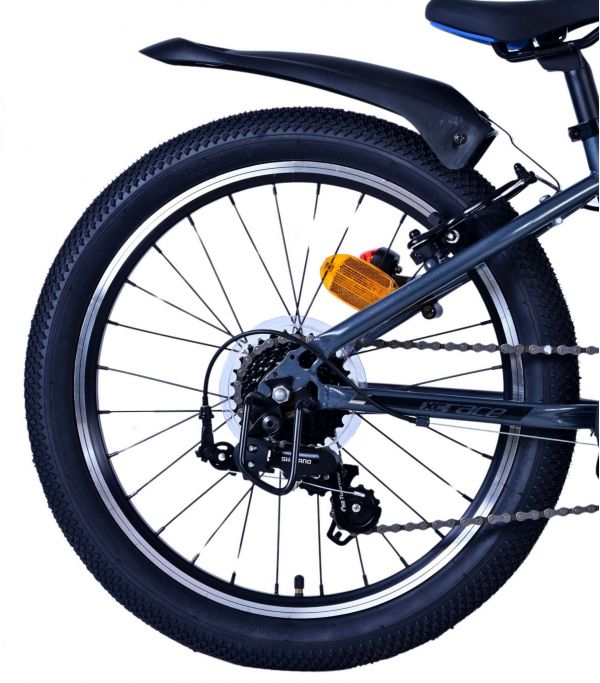 Volare XC Race Kinderfiets - 20 inch - Blauw Grijs - 7 versnellingen