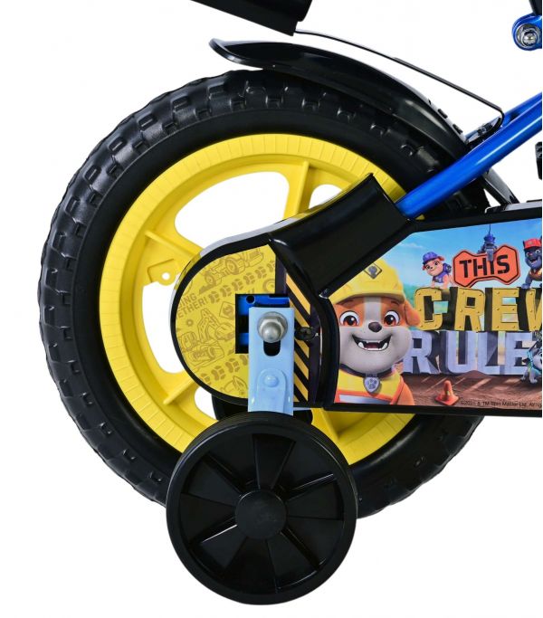 Paw Patrol - Rubble & Crew Kinderfiets - Jongens - Mag Wheels - 12 inch - Blauw