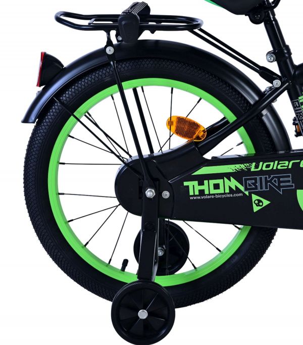 Volare Thombike Kinderfiets - Jongens - 18 inch - Zwart Groen