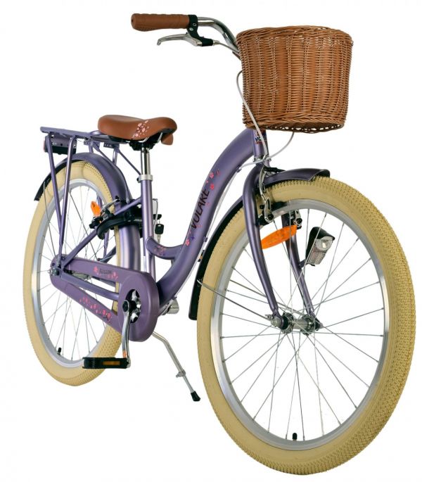 Volare Blossom Kinderfiets - Meisjes - 24 inch - Paars - Twee handremmen