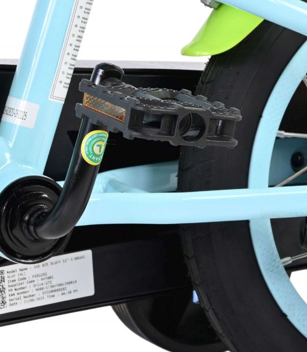 Bluey Kinderfiets - Uni- 12 inch - Blauw