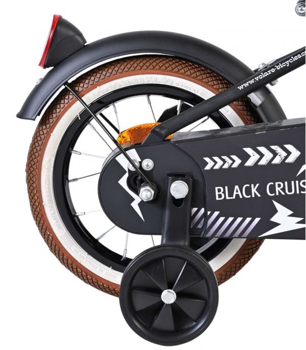 Volare Black Cruiser Kinderfiets - Jongens - 12 inch - Zwart