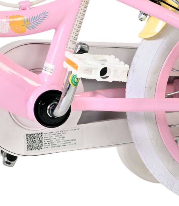 Koala Kinderfiets - Meisjes - 12 inch - Roze - Twee Handremmen