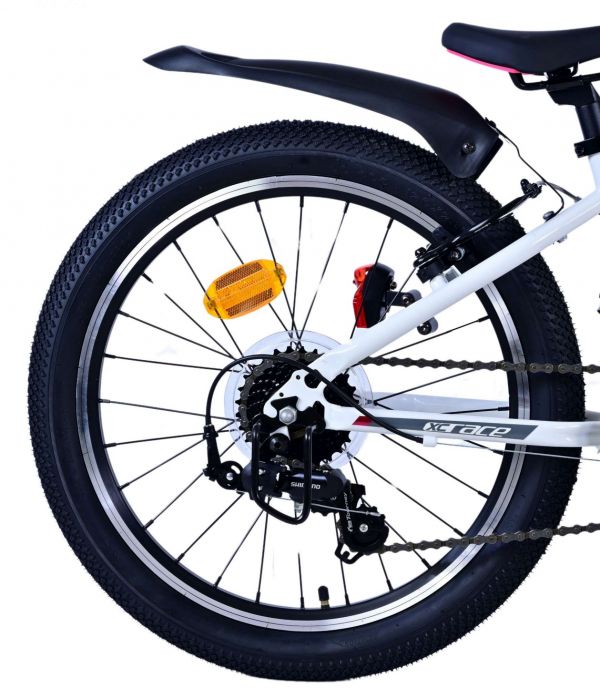 Volare XC Race Kinderfiets - 20 inch - Wit Roze - 7 versnellingen