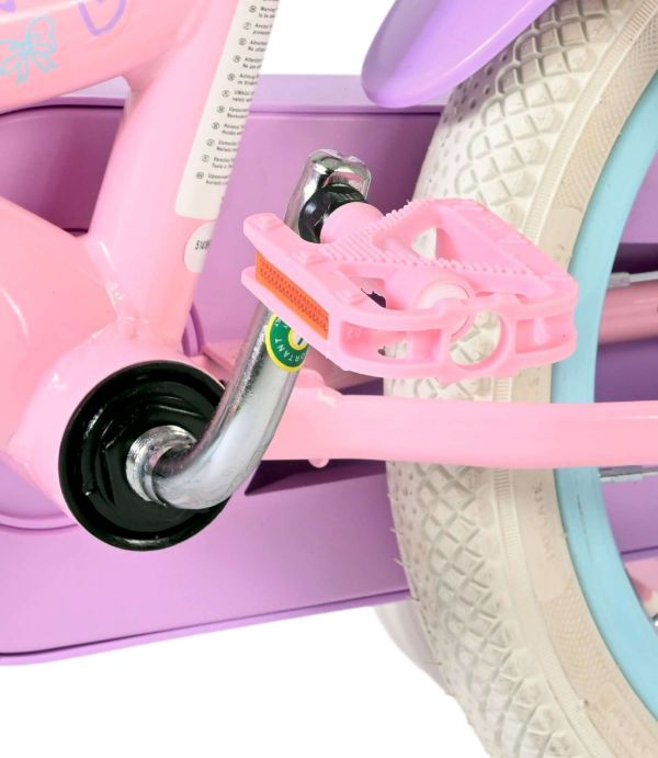 Volare Olivia Kinderfiets - Meisjes - 14 inch - Roze - Twee Handremmen
