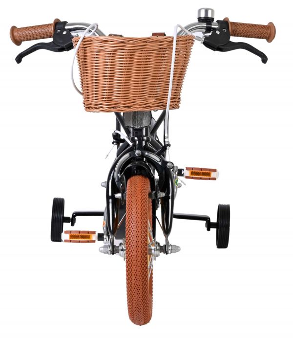Volare Ashley Kinderfiets - Meisjes - 12 inch - Zwart - Twee handremmen