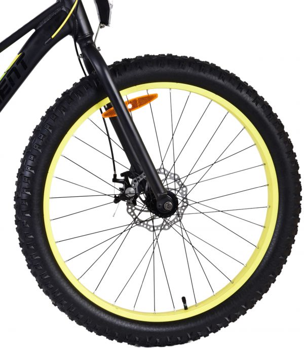 Volare Gradient Kinderfiets - Jongens - 26 inch - Zwart Geel Groen - 7 versnellingen