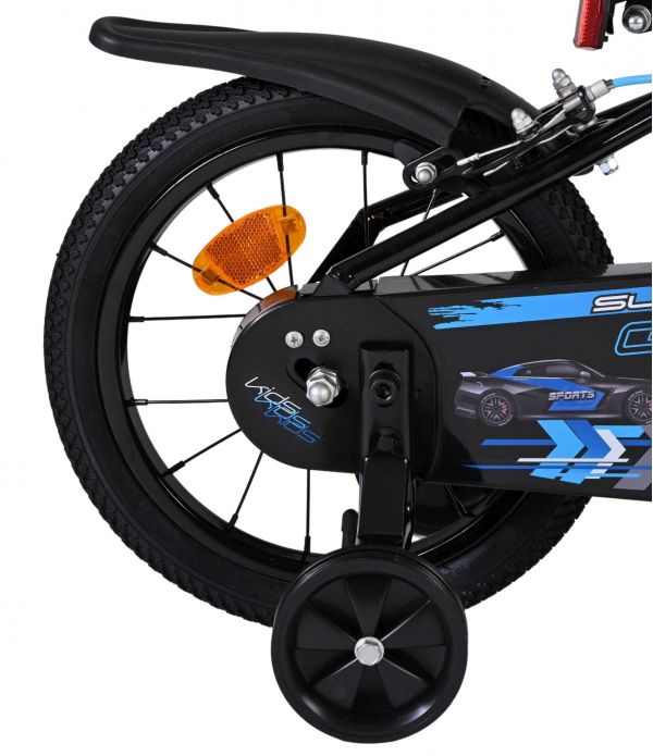 Volare Super GT Kinderfiets - Jongens - 14 inch - Blauw - Twee handremmen