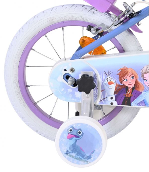 Disney Frozen 2 Kinderfiets - Meisjes - 14 inch - Blauw/Paars - Twee handremmen
