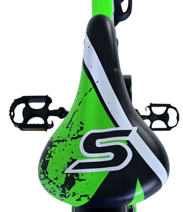 Volare Sportivo Kinderfiets - Jongens - 24 inch - Zwart Groen - Twee Handremmen