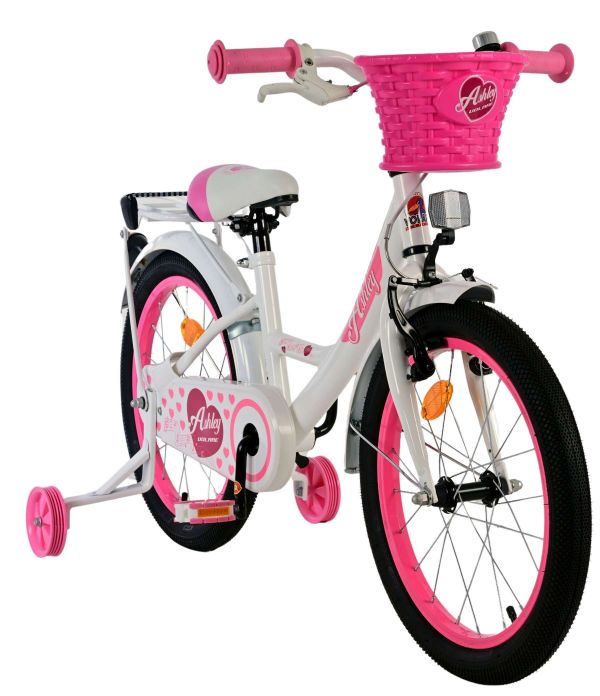 Volare Ashley Kinderfiets - Meisjes - 18 inch - Wit