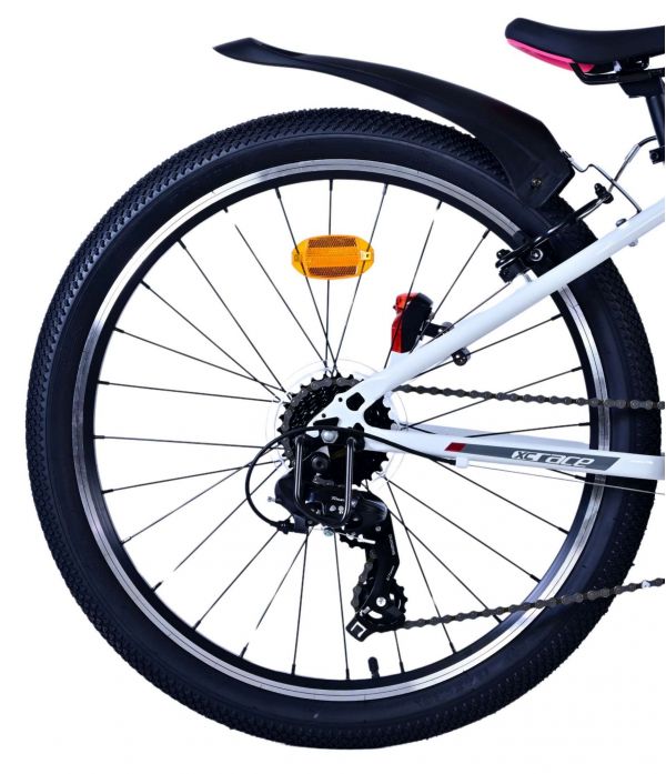 Volare XC Race Kinderfiets - 24 inch - Wit Roze - 21 versnellingen