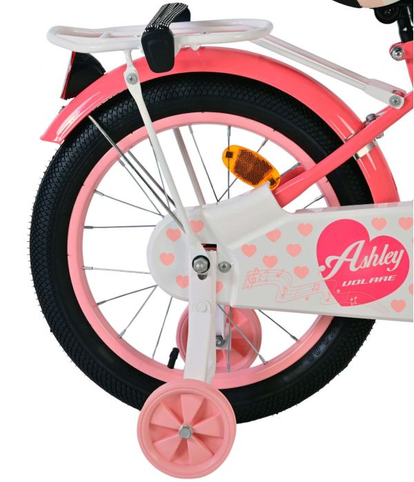 Volare Ashley Kinderfiets - Meisjes - 16 inch - Roze Rood