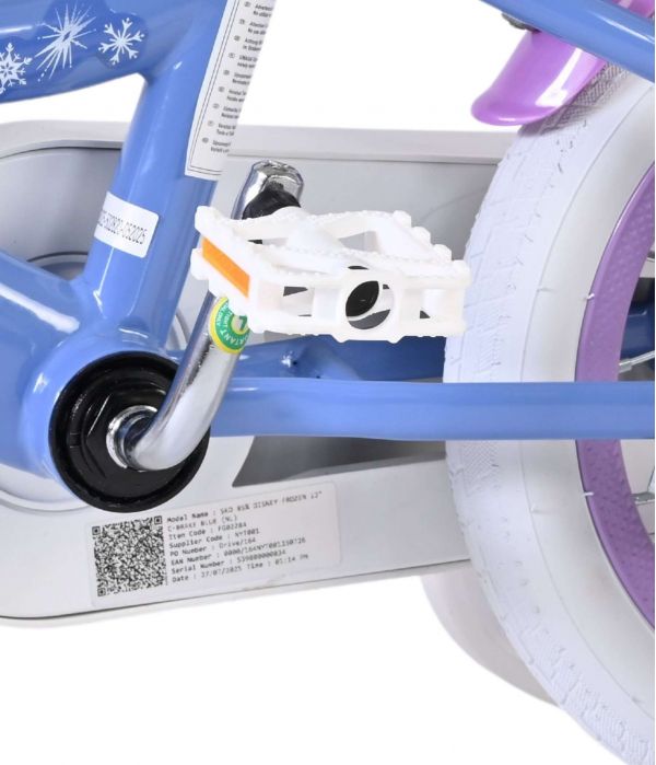 Disney Frozen 2 Kinderfiets - Meisjes - 12 inch - Blauw/Paars