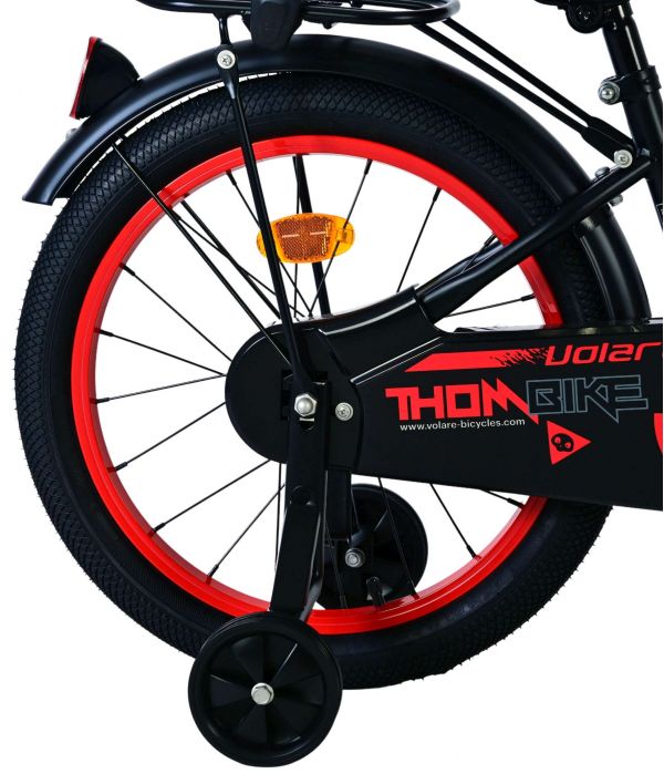 Volare Thombike Kinderfiets - Jongens - 18 inch - Zwart Rood