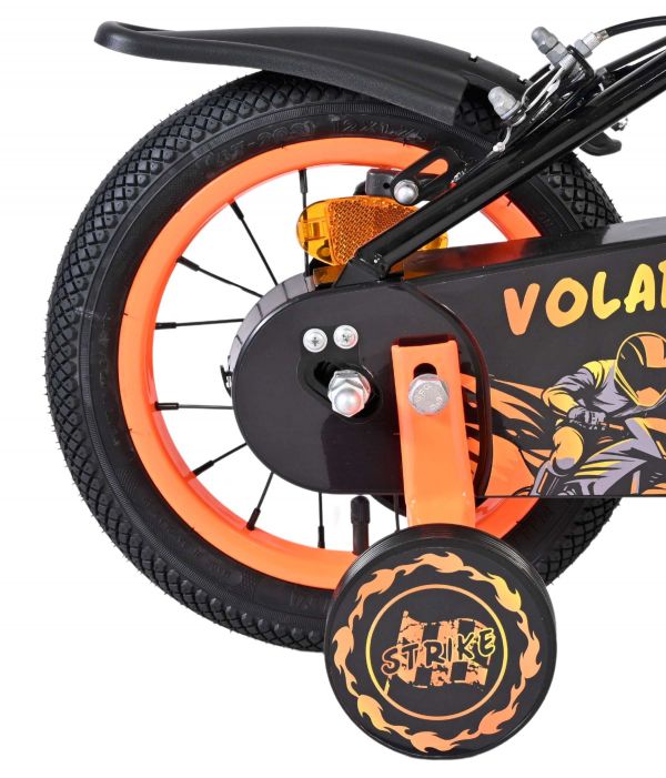 Volare Strike Kinderfiets - Jongens - 12 inch - Oranje - Twee Handremmen