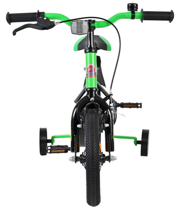 Volare Strike Kinderfiets - Jongens - 12 inch - Zwart Groen