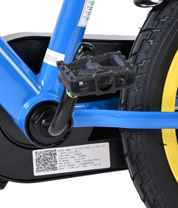 Paw Patrol -Rubble & Crew - Kinderfiets - Jongens - 14 inch - Blauw
