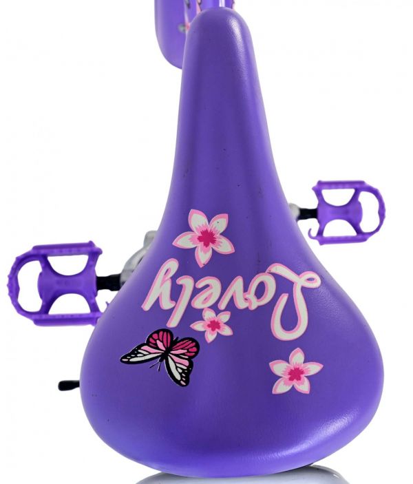 Volare Lovely Kinderfiets - Meisjes - 24 inch - Paars - Twee handremmen