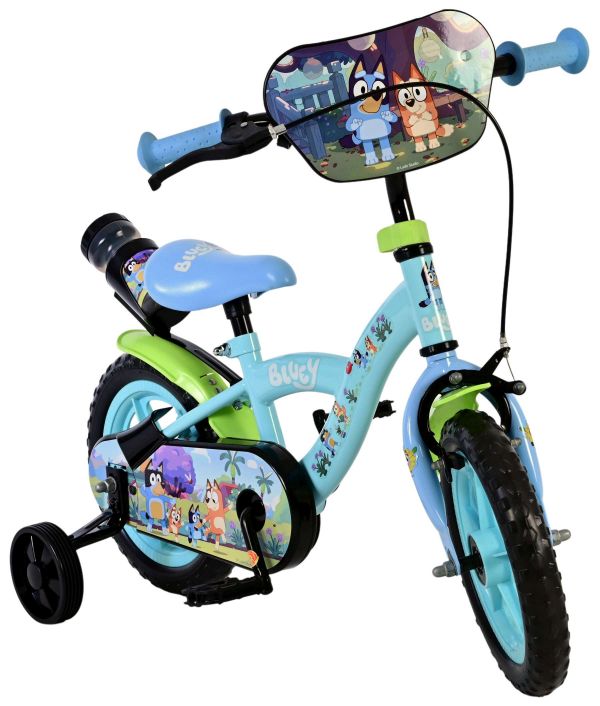 Bluey Kinderfiets - Jongens - Mag Wheels - 12 inch - Lichtblauw