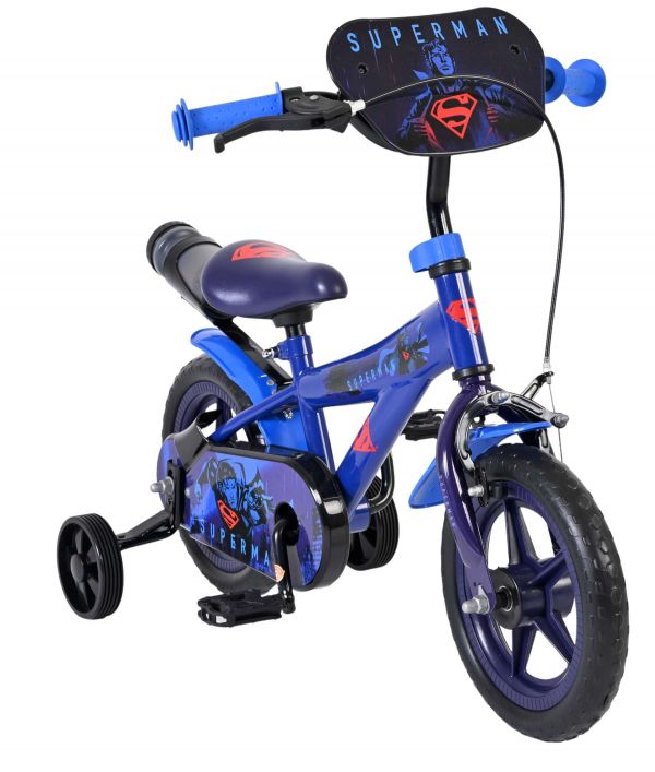 Superman Kinderfiets - Jongens - Mag Wheels - 12 inch - Blauw
